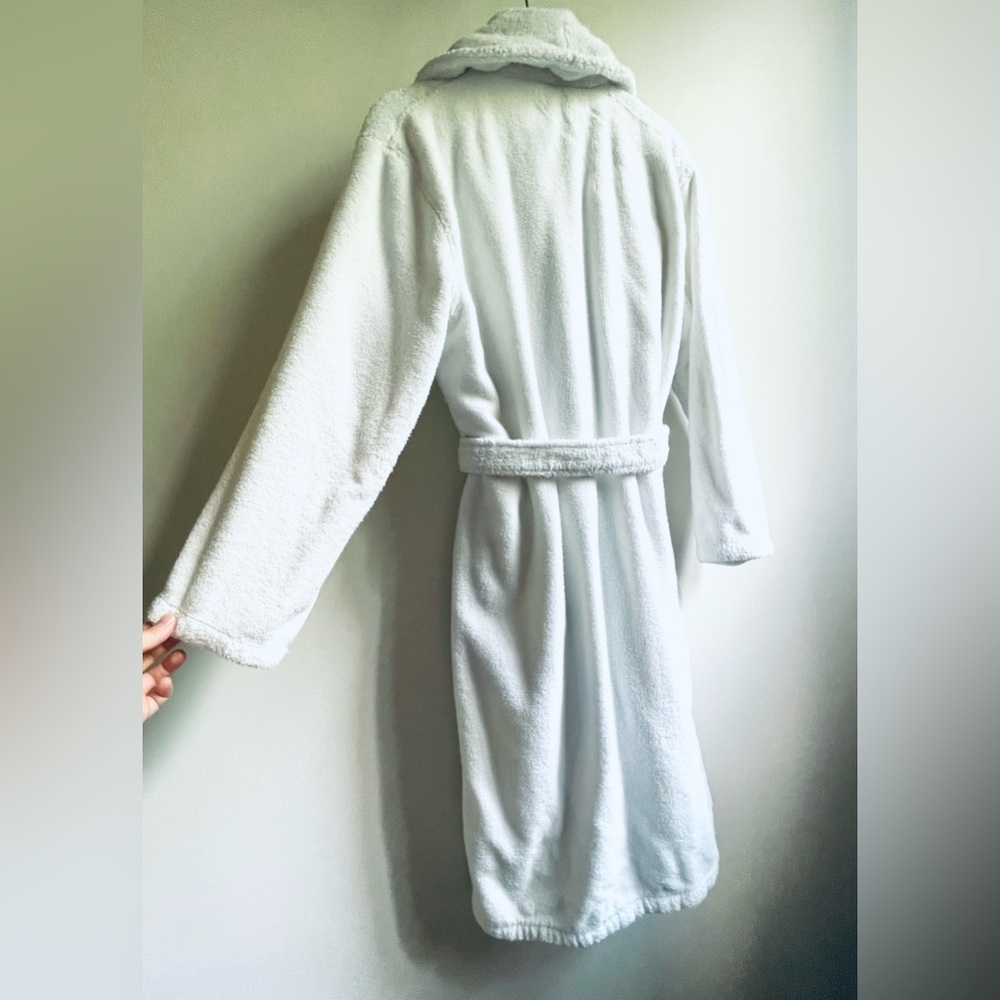 Luxurious Quince Organic Turkish Cotton Bath Robe in White size Large UNISEX - Picture 3 of 7
